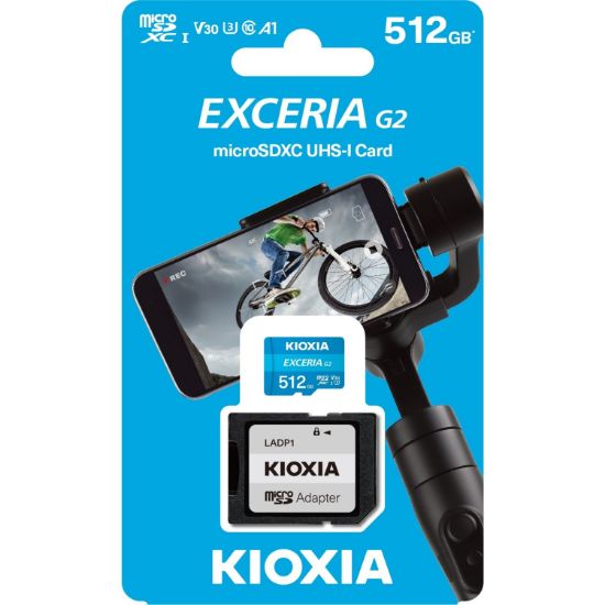 512GB MICRO SDHC G2 4K 100MB/s KIOXIA LMEX2L512GG2 resmi