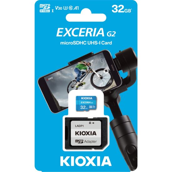 32GB MICRO SDHC G2 4K 100MB/s KIOXIA LMEX2L032GG2 resmi