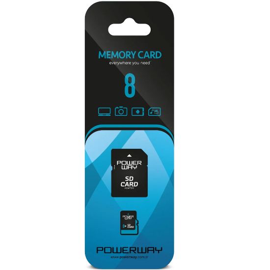 POWERWAY PWR-8 8 GB MICRO SD HAFIZA KARTI resmi