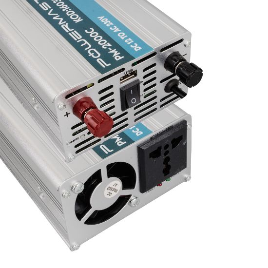 POWERMASTER PM-2000C 12 VOLT - 2000 WATT ŞARJLI INVERTER resmi