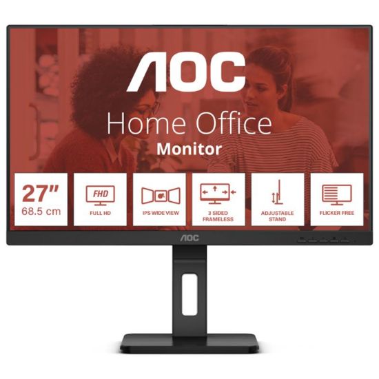 27 AOC 27E3QAF IPS FHD 4MS 75HZ VGA HDMI DVI resmi