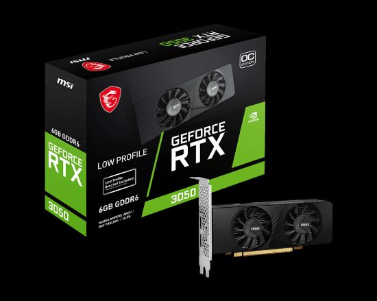 MSI GEFORCE RTX 3050 LP 6G OC GDDR6 96BIT DX12 resmi