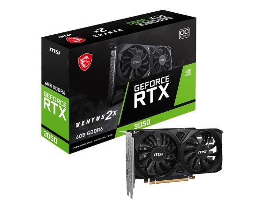 MSI GEFORCE RTX 3050 VENTUS 2X 6G OC 6GB GDDR6 96B resmi