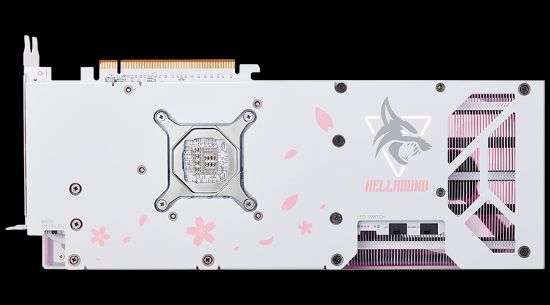 POWERCOLOR HELLHOUND RX7800XT 16G-L/OC SAKURA Limited Edition GDDR6 256Bit resmi