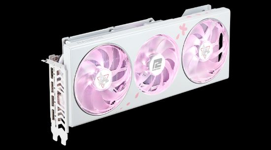 POWERCOLOR HELLHOUND RX7800XT 16G-L/OC SAKURA Limited Edition GDDR6 256Bit resmi