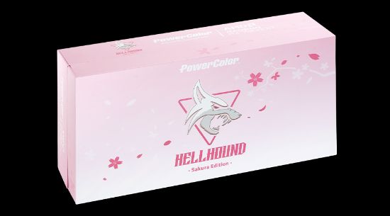 POWERCOLOR HELLHOUND RX7800XT 16G-L/OC SAKURA Limited Edition GDDR6 256Bit resmi