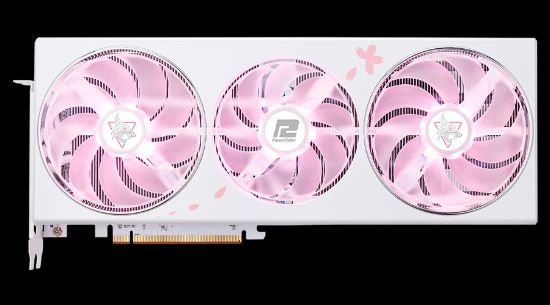 POWERCOLOR HELLHOUND RX7800XT 16G-L/OC SAKURA Limited Edition GDDR6 256Bit resmi