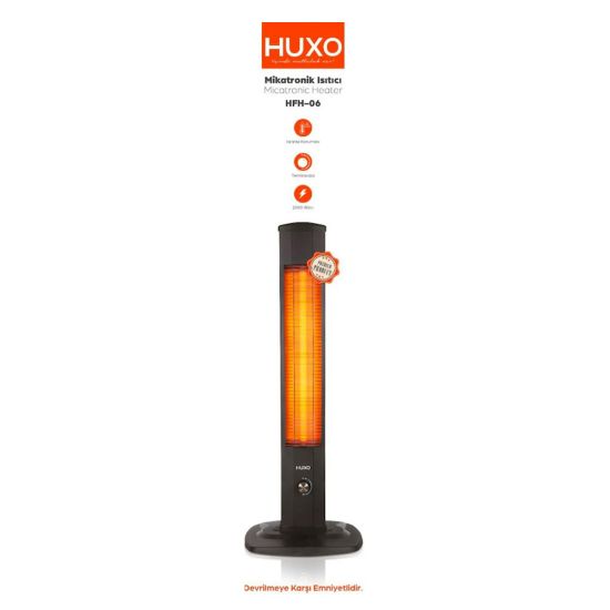 HUXO HFH-06 TERMOSTATLI 2000 WATT MİKATRONİK ISITICI DİK SOBA resmi