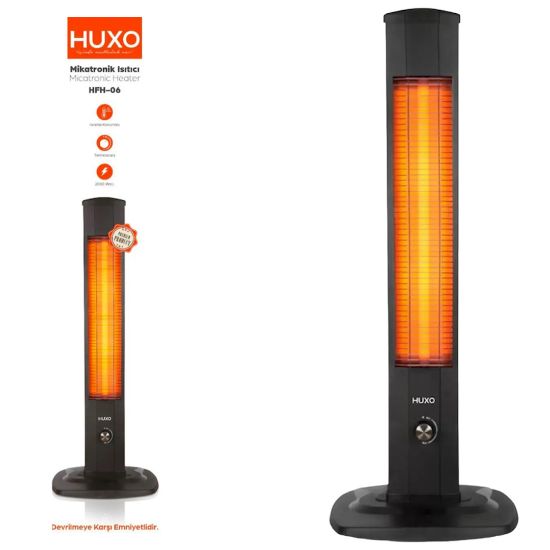 HUXO HFH-06 TERMOSTATLI 2000 WATT MİKATRONİK ISITICI DİK SOBA resmi