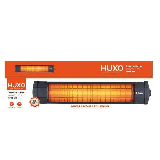 HUXO HFH-08 DUVAR TİPİ 2500 WATT INFRARED ISITICI YATIK SOBA resmi