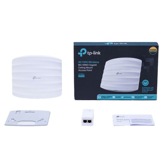 TP-LINK OMADA EAP225 AC1350 DUAL BAND WIFI 1XGBIT RJ45 450MBPS/2.4GHZ/867MBPS/5GHZ ACCESS POINT (POE ADAPTÖRÜ DAHİL) resmi