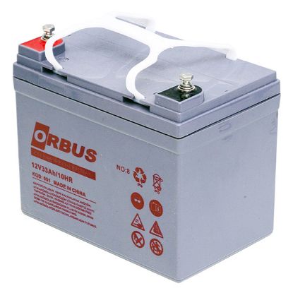 ORBUS 12 VOLT - 33 AMPER JEL TİPİ ENGELLİ ARAÇ AKÜSÜ (190 X 130 X 167 MM) resmi