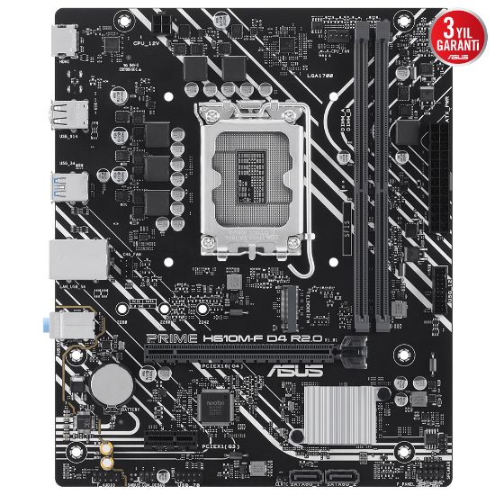 ASUS PRIME H610M-F D4 R2.0-CSM DDR4 3200MHZ MATX resmi