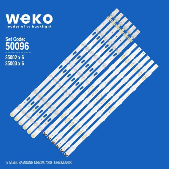 WKSET-5096 35002X6 35003X6 V6DU-500D 12 ADET LED BAR resmi