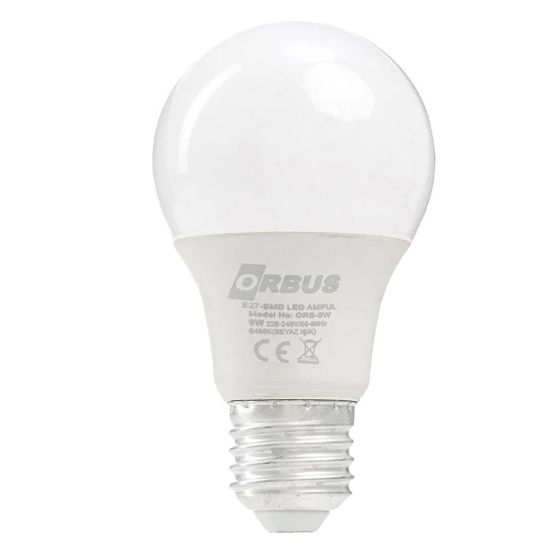 ORBUS ORB-9W E27 9 WATT 800 LÜMEN BEYAZ LED AMPÜL resmi