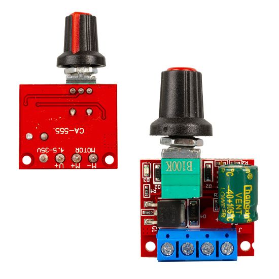 CA-105A PWM DC MOTOR YÖNETİCİ 4.5-35V 5A LED DIMMER HIZ DÜZENLEYİCİ MODÜL resmi