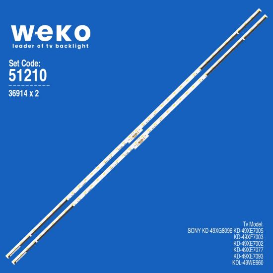 WKSET-6210 36914X2 LB49028 V0_02 LB49029 V0_01 77900 DFD-8  2 ADET LED BAR (40LED) resmi