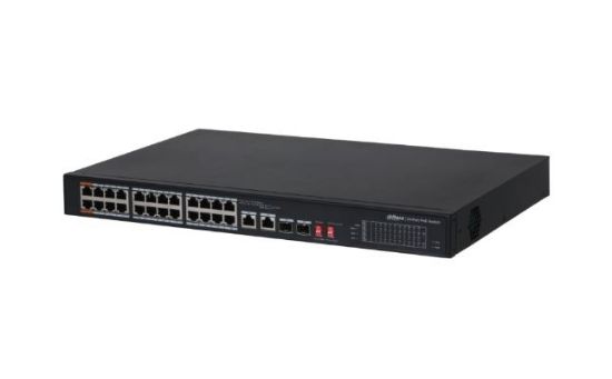 DAHUA PFS3226-24ET-240 24 PORT 24XFE-2XGE-2X1GE/SFP 240W YÖNETİLEMEZ Hİ-POE SWİTCH resmi