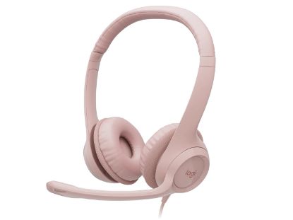 LOGITECH H390 MIKROFONLU PEMBE KULAKLIK 981-001281 resmi