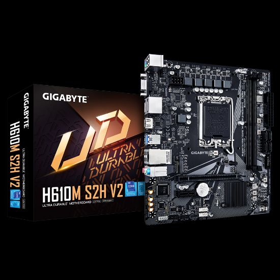 GIGABYTE H610M S2H V2 DDR5 5600MHZ D-SUB HDMI DP MATX 1700P  resmi