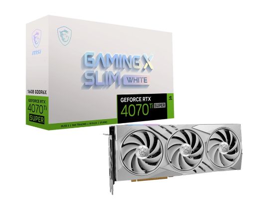 MSI GeForce RTX 4070 Ti SUPER GAMING X SLIM WHITE  resmi