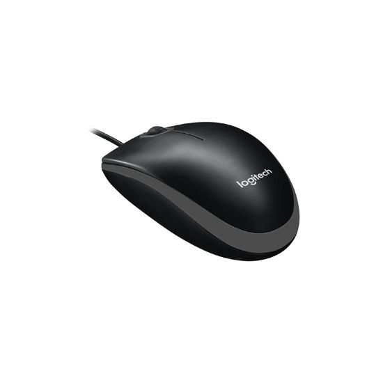 LOGITECH B100 NANO MOUSE KABLOLU SİYAH 910-003357 resmi