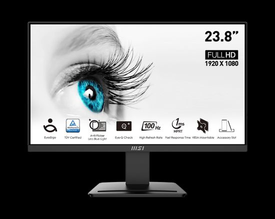 MSI 23.8" PRO MP2412 1920x1080 (FHD) FLAT VA 100HZ resmi