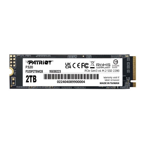 Patriot P320 2TB 3000/2200MB/s NVMe M.2 SSD Disk (P320P2TBM28) resmi