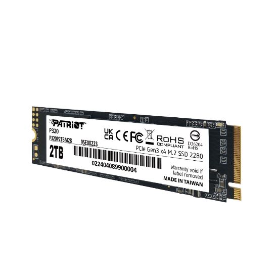 Patriot P320 2TB 3000/2200MB/s NVMe M.2 SSD Disk (P320P2TBM28) resmi