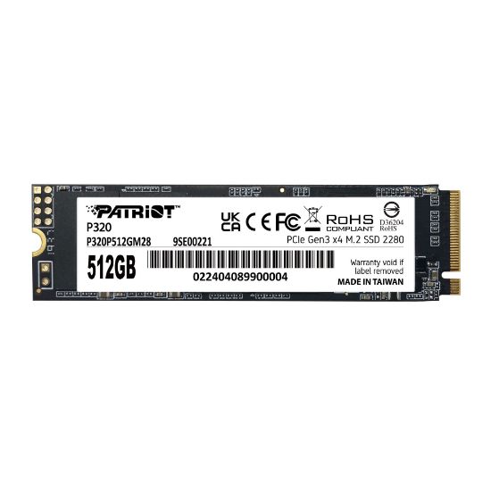 Patriot P320 512GB 3000/2200MB/s NVMe M.2 SSD Disk (P320P512GM28)  resmi