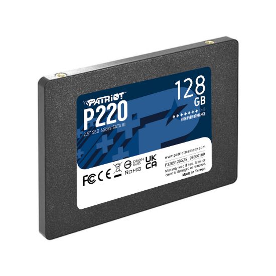 Patriot P220 128GB 550/480MB/s 2.5" SATA3 SSD Disk (P220S128G25)  resmi