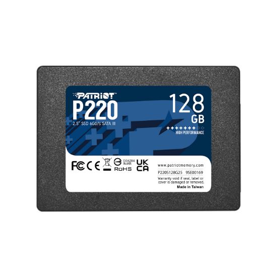 Patriot P220 128GB 550/480MB/s 2.5" SATA3 SSD Disk (P220S128G25)  resmi