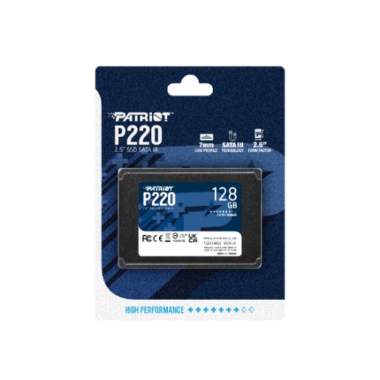 Patriot P220 128GB 550/480MB/s 2.5" SATA3 SSD Disk (P220S128G25)  resmi