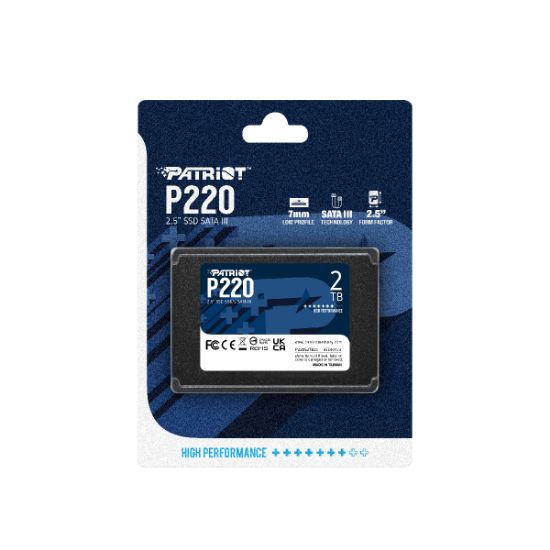 Patriot P220 2TB 550/500MB/s 2.5″ SATA3 SSD Disk (P220S2TB25) resmi