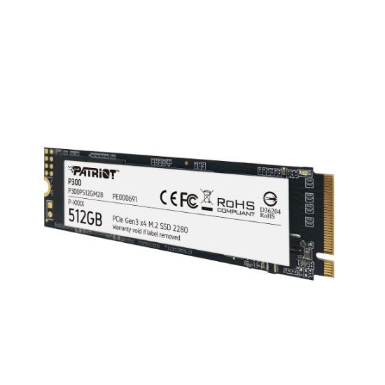 Patriot P300 512GB 1700/1100MB/s NVMe M.2 SSD Disk (P300P512GM28) resmi