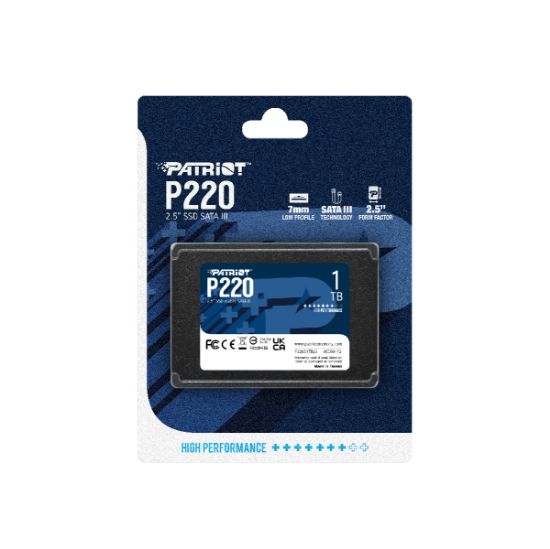 Patriot P220 1TB 550/500MB/s 2.5" SATA3 SSD Disk (P220S1TB25) resmi