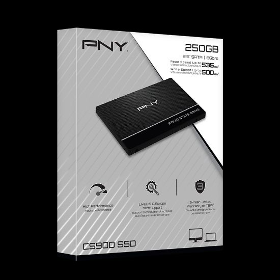 PNY CS900 250GB 535/500MB/s 2,5" SATA3 SSD (SSD7CS900-250-RB) resmi