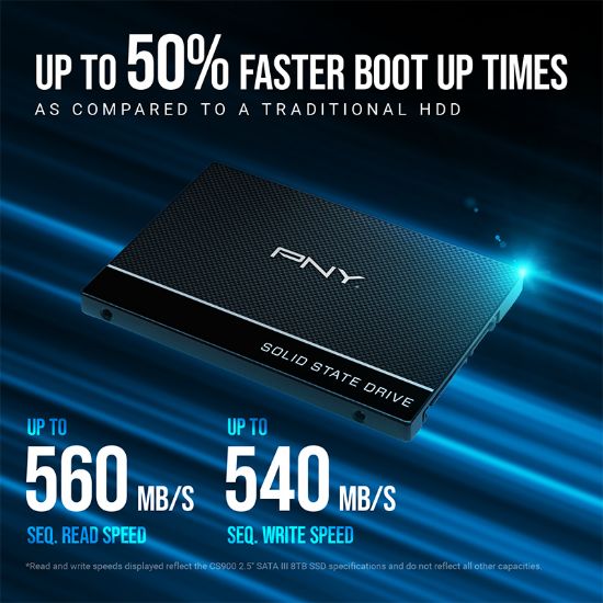 PNY CS900 250GB 535/500MB/s 2,5" SATA3 SSD (SSD7CS900-250-RB) resmi