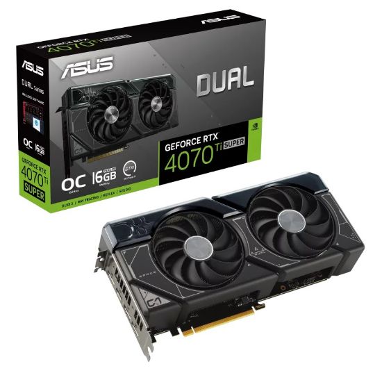 ASUS DUAL-RTX4070TIS-O16G GDDR6X 256BIT DX12 resmi