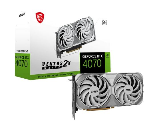 MSI GEFORCE RTX 4070 VENTUS 2X WHITE 12G OC resmi