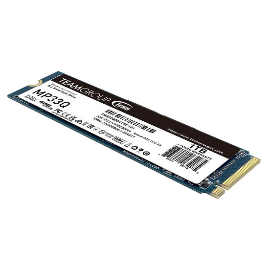 Team MP33Q Pro 1TB 2900/1850MB/s NVMe PCIe Gen3x4 M.2 SSD Disk (TM8FF2001T0C101) resmi