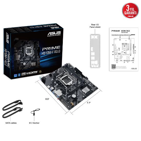 ASUS PRIME H510M-F R3.0 INTEL H470 LGA1200 DDR4 resmi