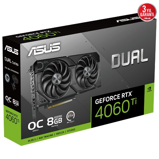 ASUS DUAL-RTX4060TI-O8G-EVO GDDR6 128BIT resmi