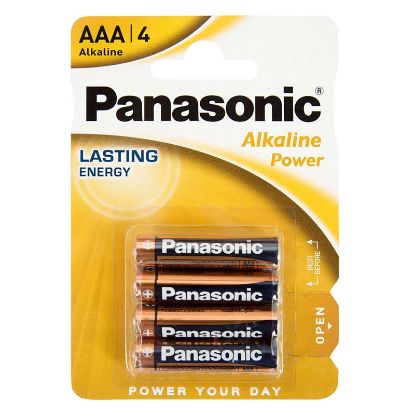 PANASONİC LR03 ALKALİN 1.5 VOLT POWER AAA 4LÜ İNCE KALEM PİL resmi