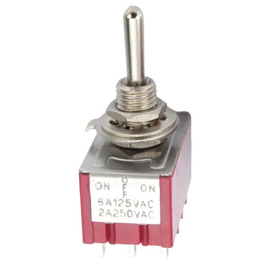 TOGGLE SWİTCH ON-OFF-ON Ø6MM 12P MTS-403 (IC-148D) resmi