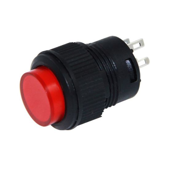 IC-180C YUVARLAK 3P IŞIKLI 16MM BASMALI KALICI BUTON resmi