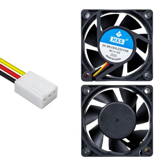 POWERMASTER IC-216 FIRÇASIZ DC FAN 60X60X25MM 12 VOLT 3 PİN resmi