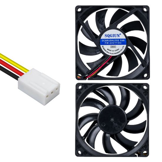 POWERMASTER IC-216A 80X80X15MM 24 VOLT 3 PİN FIRÇASIZ DC FAN resmi