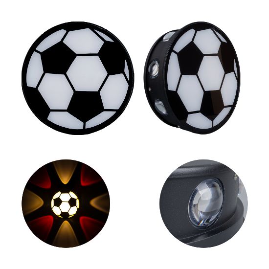 POWERMASTER PM-24456 GÜN IŞIĞI - KIRMIZI FUTBOL TOPU DEKORATİF LED DUVAR APLİK resmi