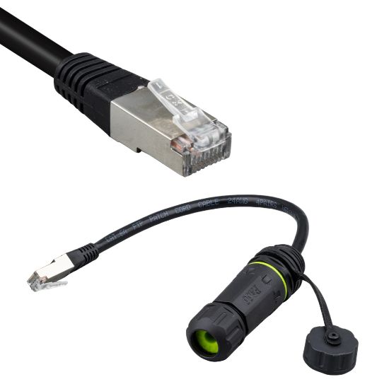 POWERMASTER PM-24593 ERKEK - DİŞİ IP68 SU GEÇİRMEZ RJ45 KONNEKTÖR resmi